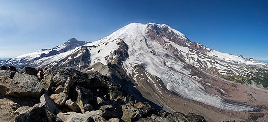 Mt. Rainier panorama from the Third Burroughs.
