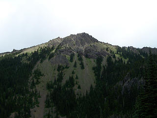 Looking up at Welch from Silver Lake Trail
