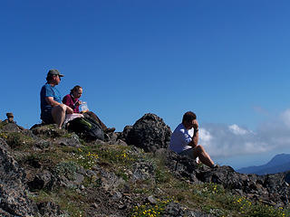 Doug, Julie and Paul atop Mount Townsend