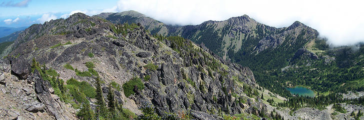 View from Hawk Peak pano