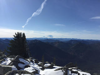 Mt Rainier in the distance from Granite Mountain.
