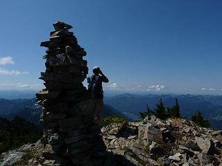 Cairn on top of Alta