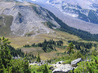 first basin from higher up ridge