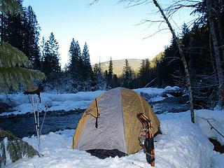 Camp on Foss River