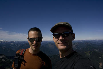 Me and Adam on the summit of Rock Mt