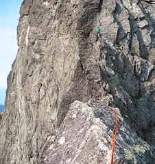 Simul-Climbing the NE Ridge