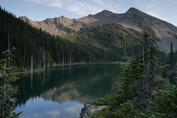 Moose Lake in the Grand Valley, Olympic National Park, Washington.