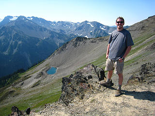 Cole atop Grand Pass, Olympic National Park, Washington.