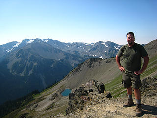 Tanner atop Grand Pass, Olympic National Park, Washington.