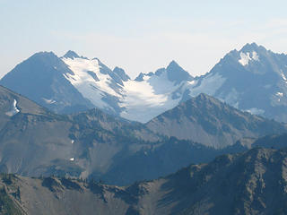 Eel Glacier, West Peak and Mt Anderson, Olympic National Park, Washington.