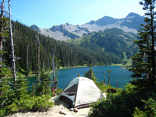 Moose Lake, Grand Basin, Olympic National Park, Washington.