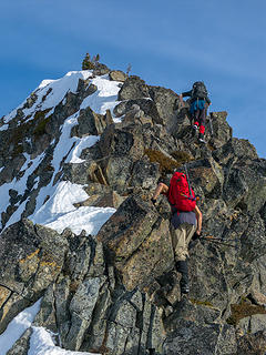 Jake and Dave reaching the summit