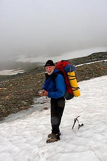Greg below Chaney Glacier 2