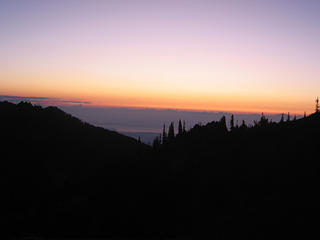 View NE before sunrise