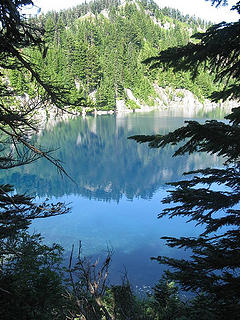 Peak a view of Summit Lake