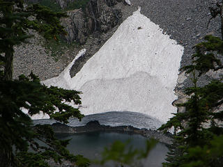 Snow lake glacier.