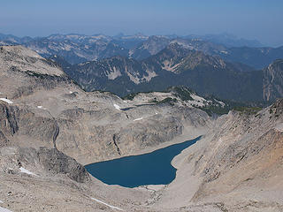 First Views of Lepul and Hinman Lake from Saddle