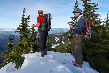 On Middle Green summit. Photo by Nick Michal.