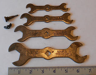 J.E. Wakefield 'Wizard' SAE nut and tap wrench set 01 J.E. Wakefield Wrench Co., Worcester, Ma., USA made in USA