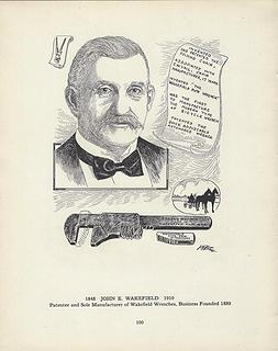 John E. Wakefield - from 1917 'Men of Wakefield in Caricature - Luther Curtis Phifer, Worcester, Massachusetts