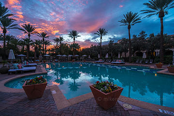 A few sunrise and sunset photos from the Fairmont Princess Scottsdale this last week.