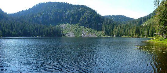 Boardman Lake. My route was through the gap on the right.