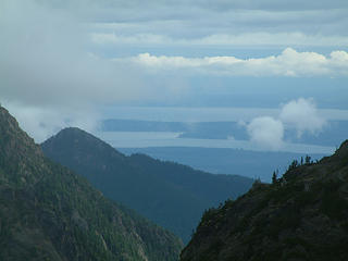 Hood Canal and Puget Sound from Charlia Pass