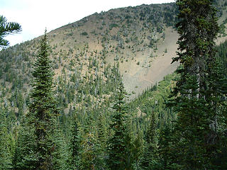 Trail toward Marmot Pass viewed from Charlia way trail