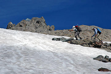Bob and Duane on final snowfield