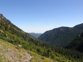 Views on way down from Marmot Pass.
