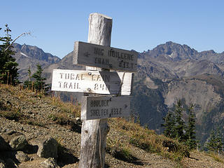 Sign at Marmot Pass.