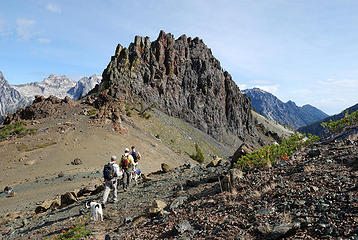 Arrival at the Volcanic Neck saddle