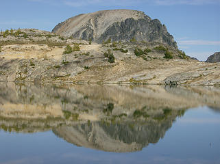 Reflection of N. Spectacle Butte on Ice Lk.