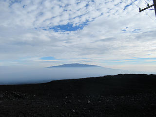 Mauna Kea from low on the route on Mauna Loa