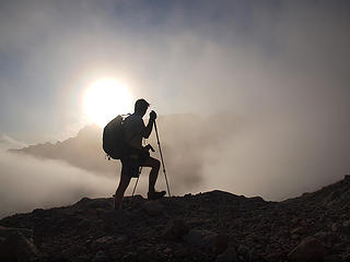 Tom on South Ridge of Kyes Peak (Dayhike Mike)