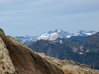 North Cascades from Pass on South Shoulder of Kyes