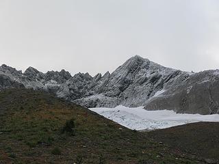 Fresh morning snow on Whittier Peak