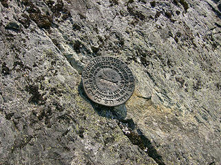 Summit marker - slightly below the summit