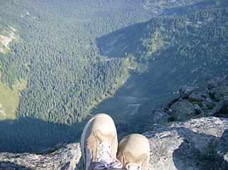 Boot shot from the summit.