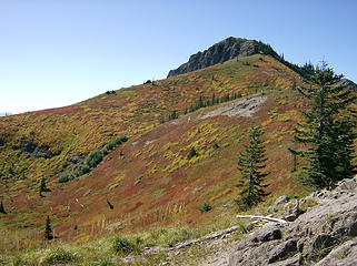 Fall color on Jumbo's lower slopes