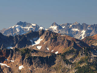 Kyes, Monte Cristo, Columbia, and Cadet from Point 6914'