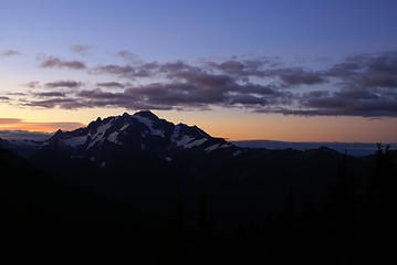 Mt Shuksan at Sunrise from camp