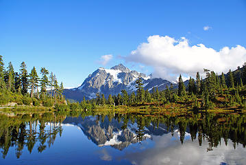 Mt Shuksan from Picture Lake