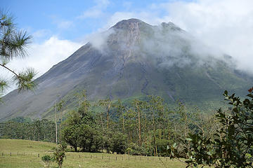 Arenal in the mist