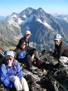 Billie, Dicey, Mike, & Yana on the summit