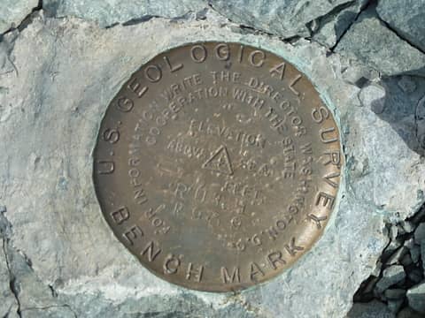 The Ruth Mountain bench mark.