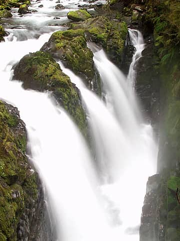 Sol Duc Falls, taken from the bridge over the river.