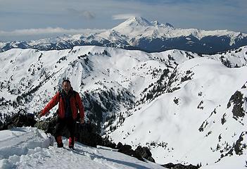 Me with the Welcome-Excelsior Ridge & Baker behind