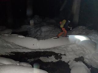 Snowshoeing to Boulder Creek