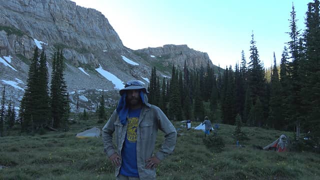 Only picture I got from camp after Larch Hill Pass, a screen grab from me recapping the day on my video.